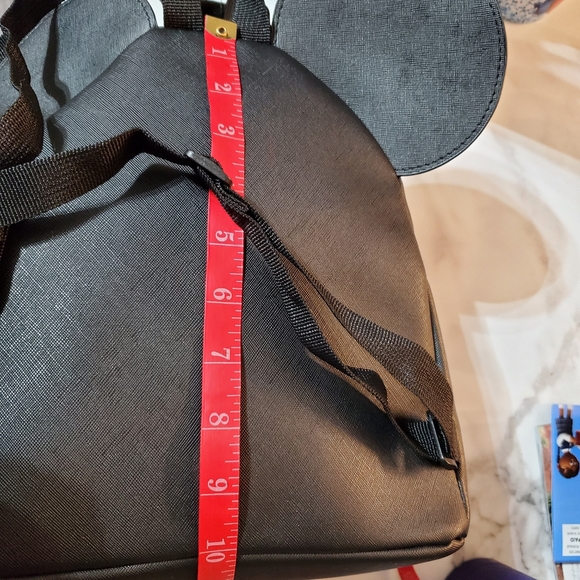 Minnie Mouse Pink Quilted Front Pocket Mini Backpack with Ears - Picture 9 of 16